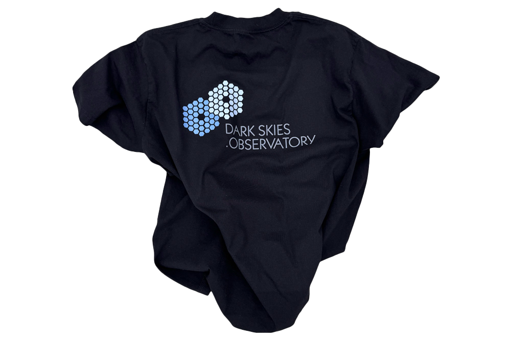 dark skies observatory t-shirt